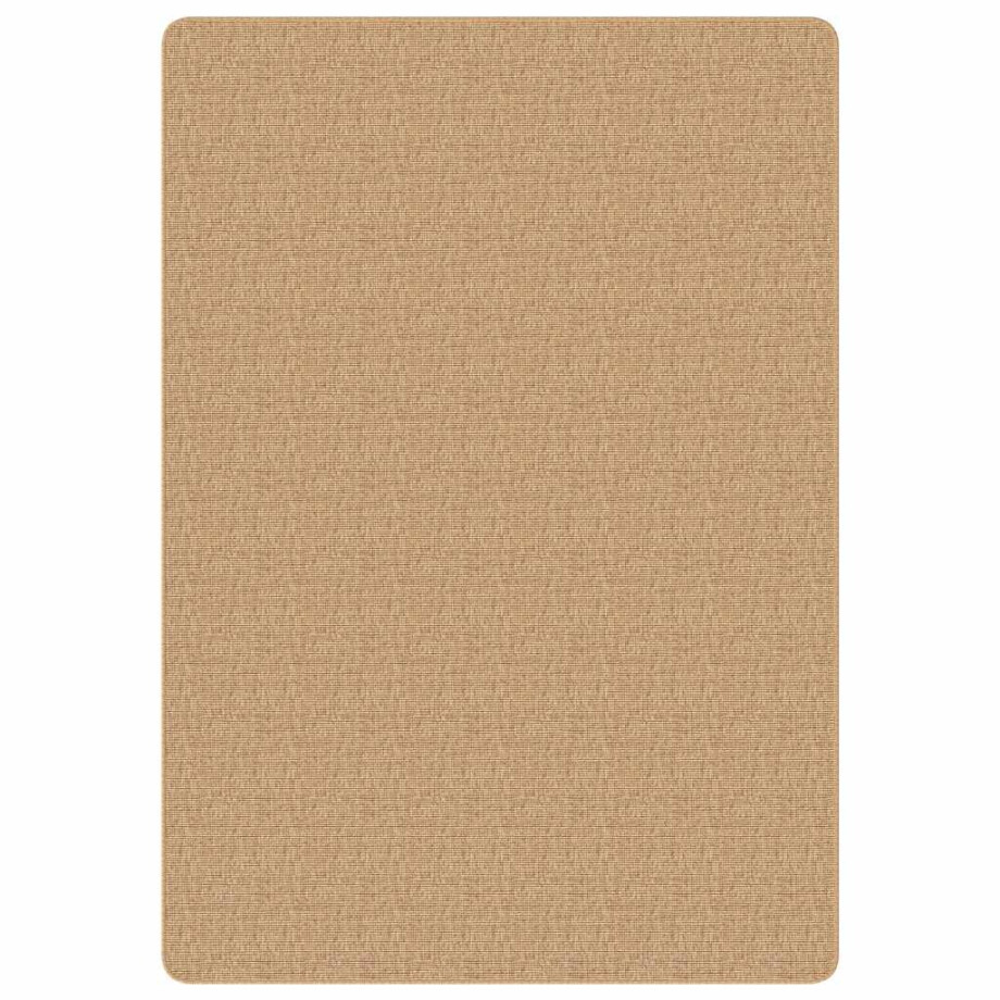 vidaXL Tapijt met latex onderkant 160x230 cm jute natuurlijk afbeelding 1