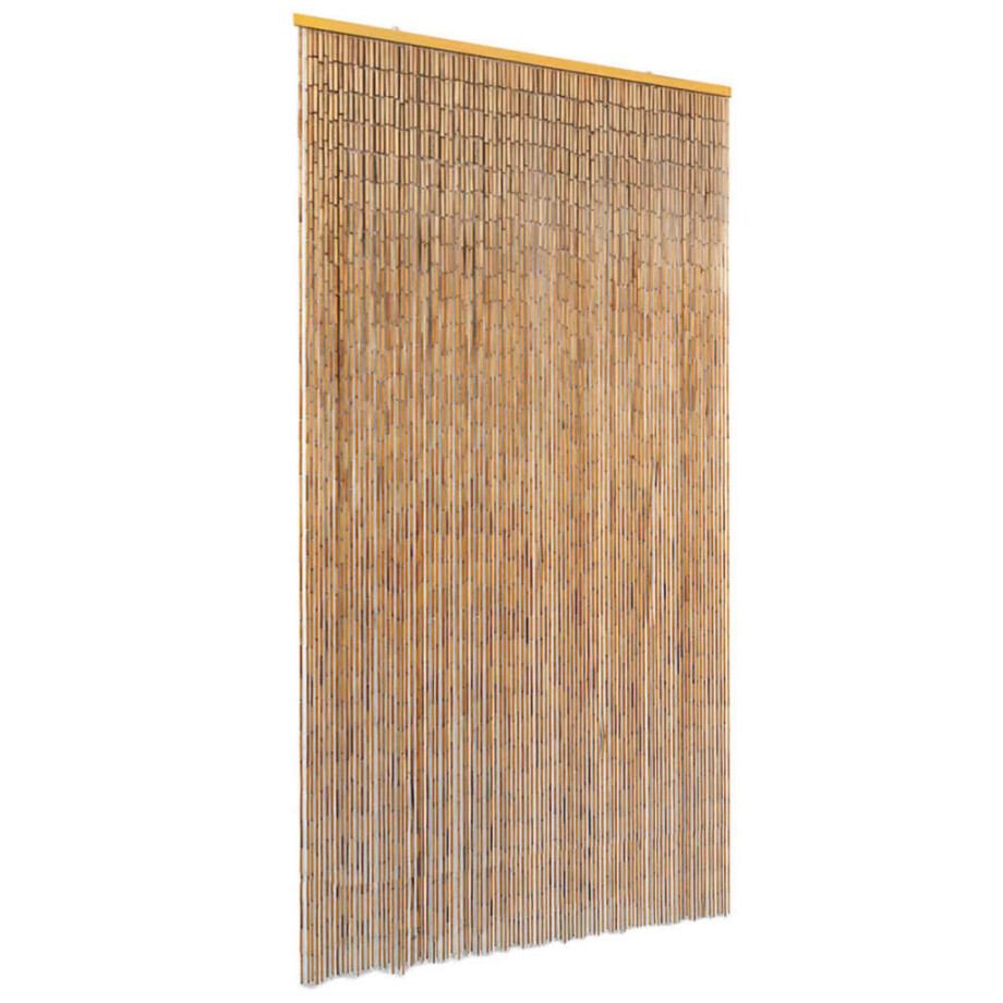 vidaXL Vliegengordijn 100x220 cm bamboe afbeelding 1