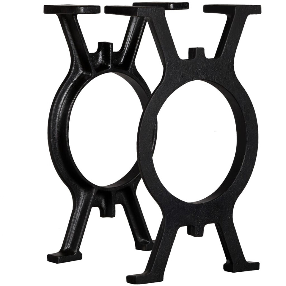 vidaXL Bankpoten 2 st O-frame gietijzer afbeelding 1