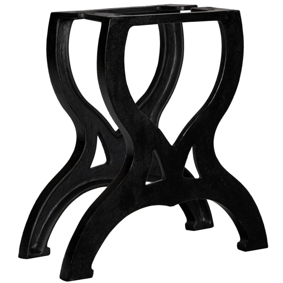 vidaXL Salontafelpoten 2 st X-frame gietijzer afbeelding 1