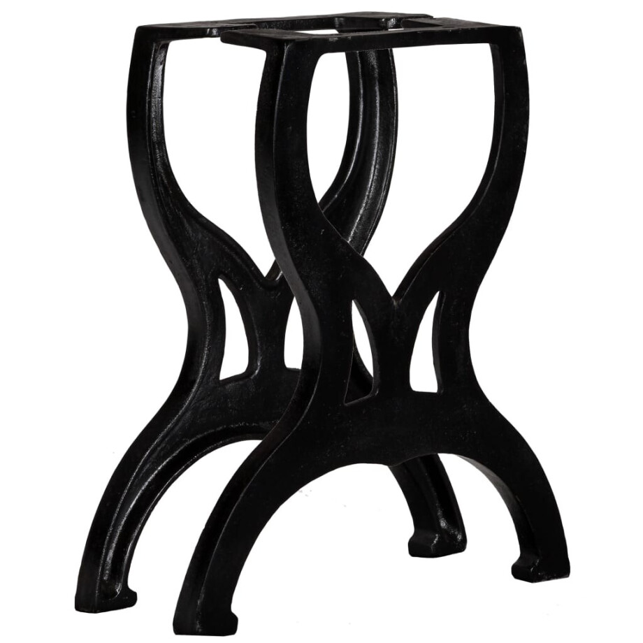 vidaXL Bankpoten 2 st X-frame gietijzer afbeelding 1