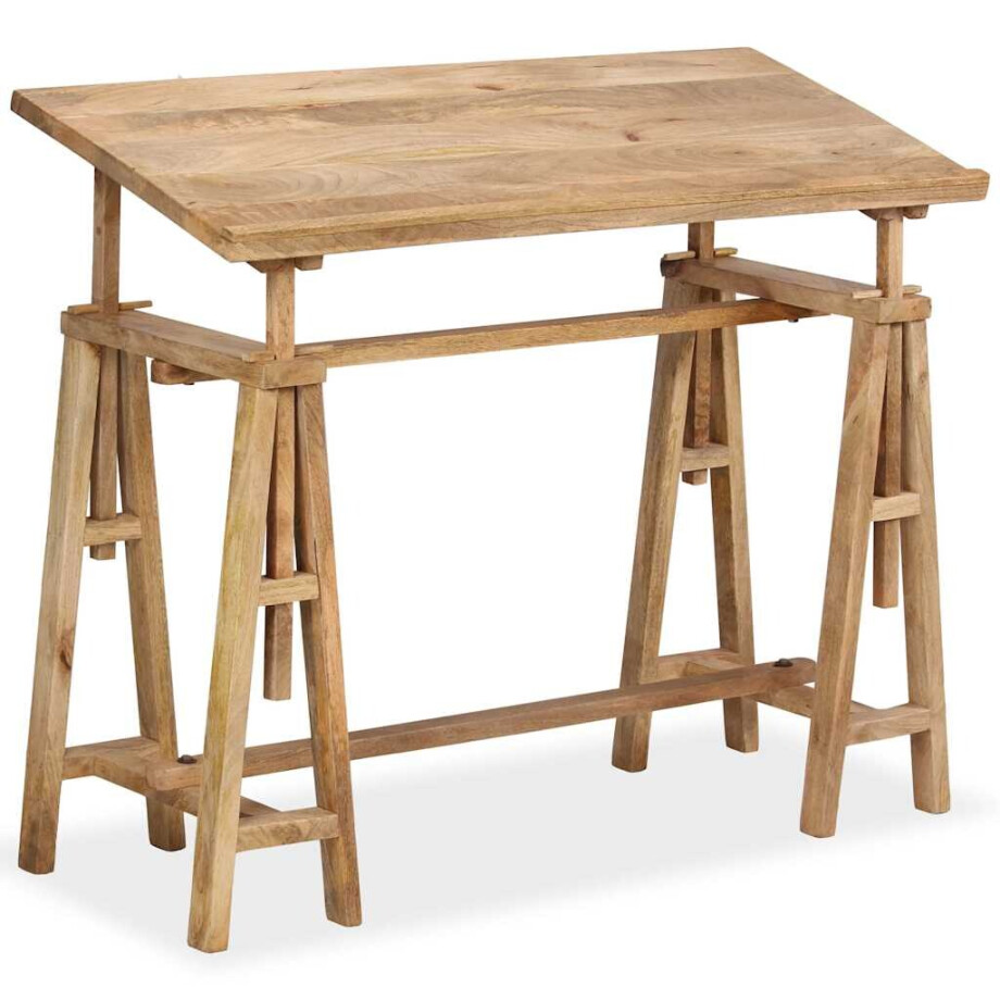 vidaXL Tekentafel 116x50x76 cm massief mangohout vidaXL Tekentafel 116x50x76 cm massief mangohout afbeelding 1