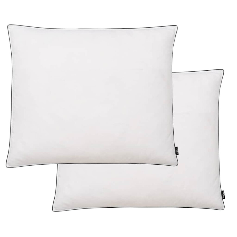 vidaXL Kussens 2 st licht 70x60 cm dons-/verenvulling wit afbeelding 1
