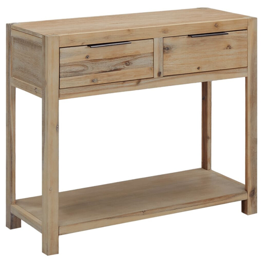 vidaXL Wandtafel 82x33x73 cm massief acaciahout afbeelding 1