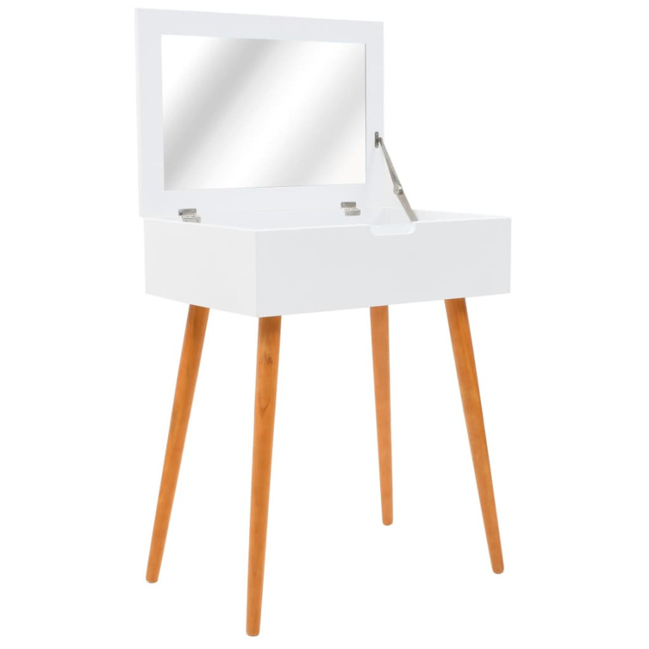 vidaXL Kaptafel met spiegel 60x40x75 cm MDF afbeelding 1