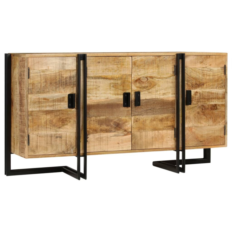 vidaXL Dressoir 150x40x80 cm massief mangohout afbeelding 1