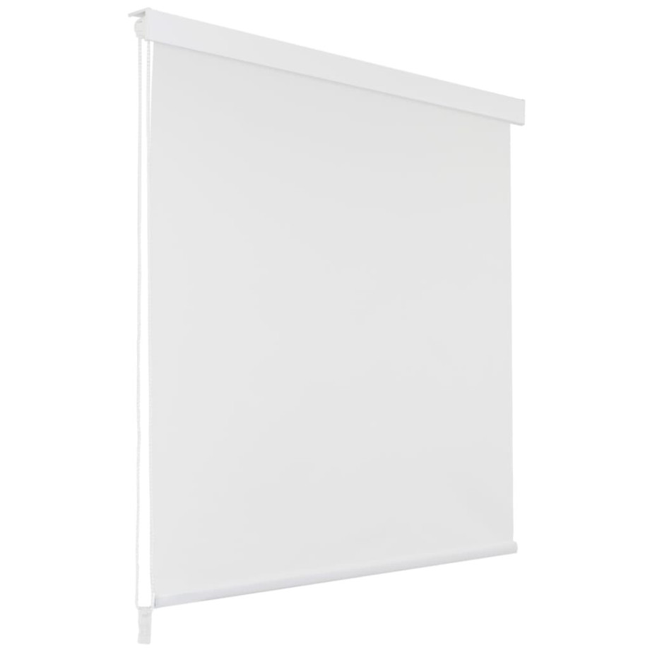 vidaXL Rolgordijn voor douche 80x240 cm wit afbeelding 1