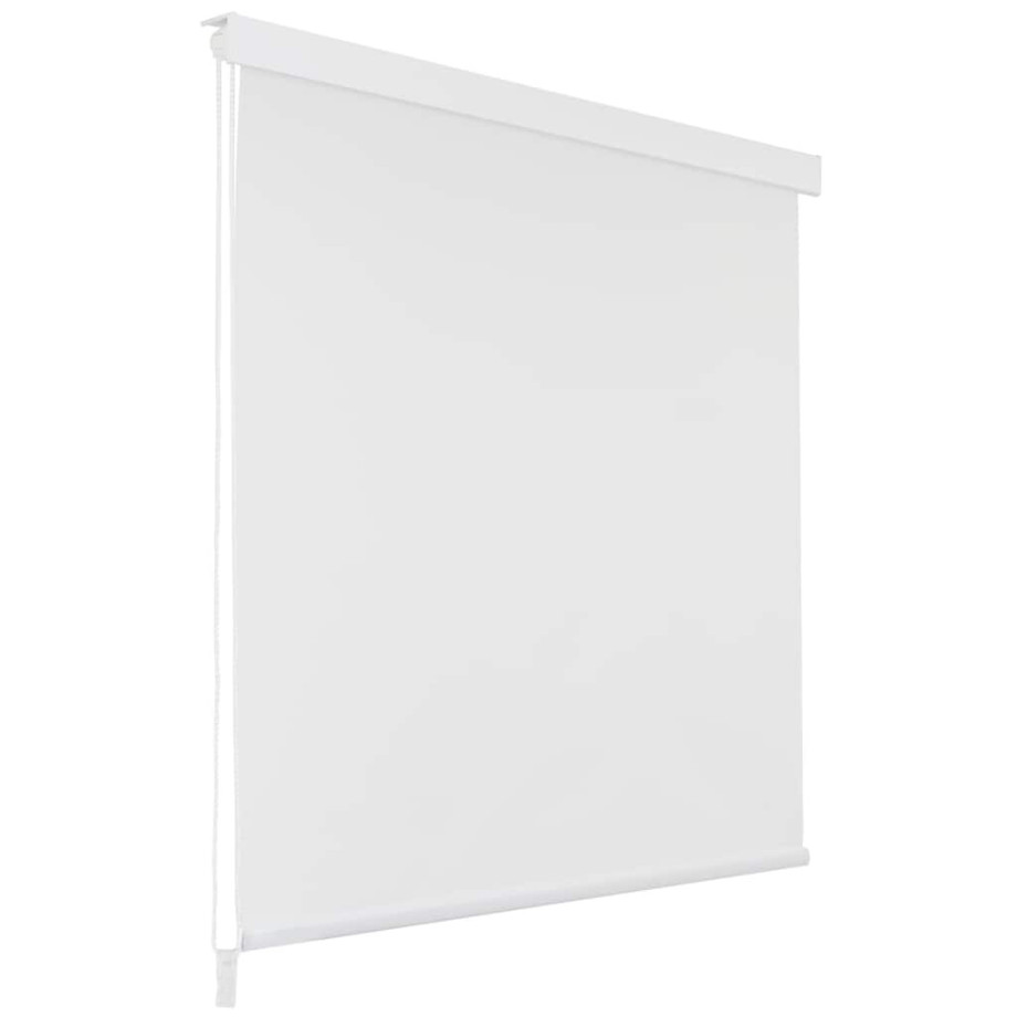 vidaXL Rolgordijn voor douche 100x240 cm wit afbeelding 1