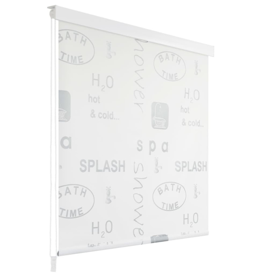 vidaXL Rolgordijn voor douche 80x240 cm splash afbeelding 1