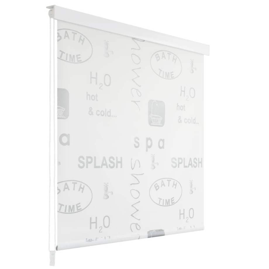 vidaXL Rolgordijn voor douche 100x240 cm splash afbeelding 1