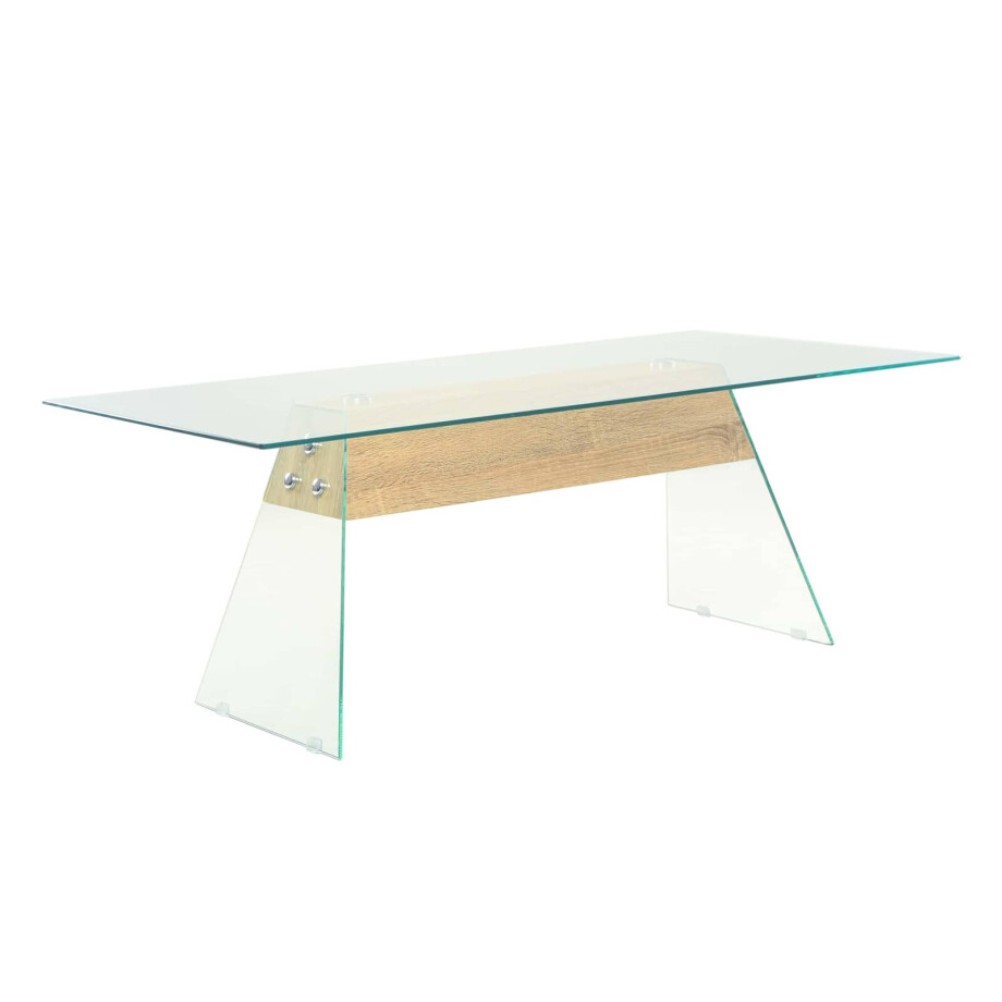 vidaXL Salontafel Doorzichtig 110 x 55 x 40 cm Glas vidaXL Salontafel Doorzichtig 110 x 55 x 40 cm Glas afbeelding 1
