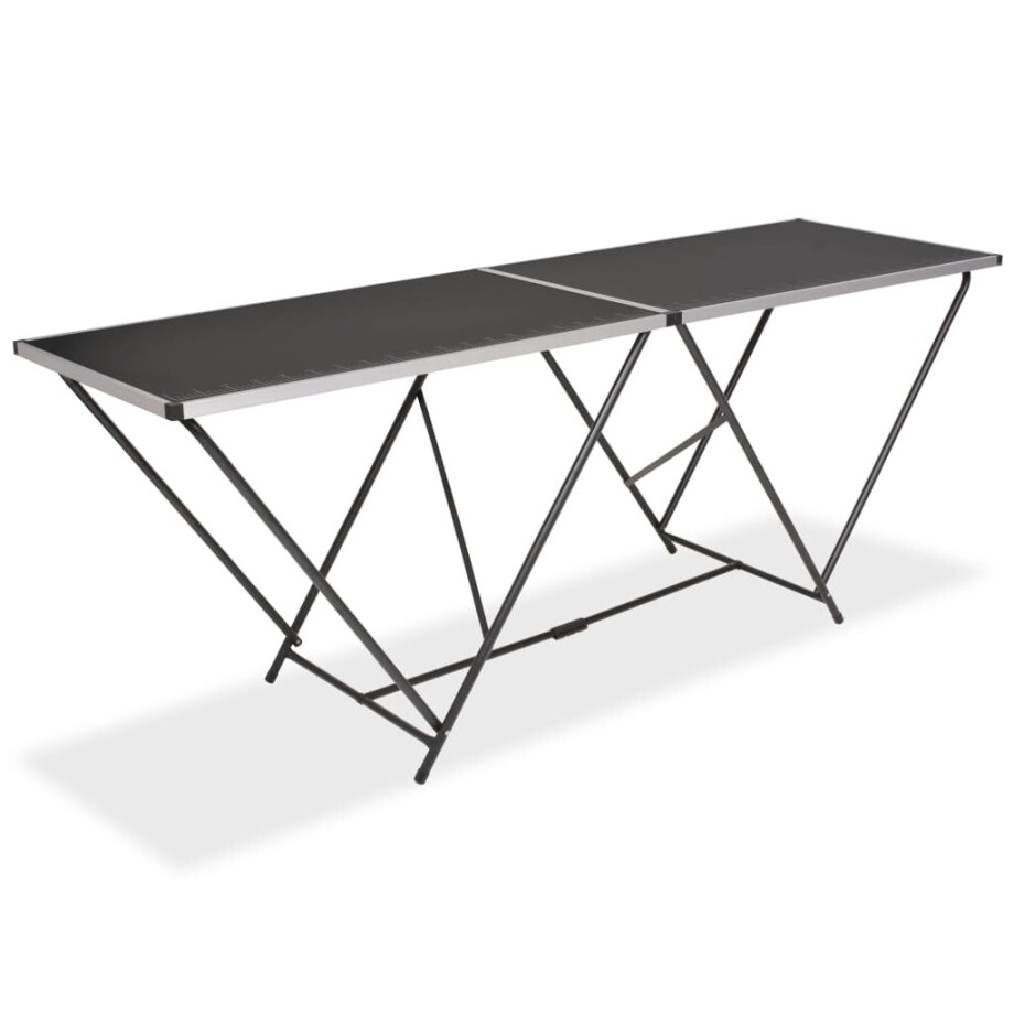 vidaXL Behangtafel inklapbaar 200x60x78 cm MDF en aluminium afbeelding 1