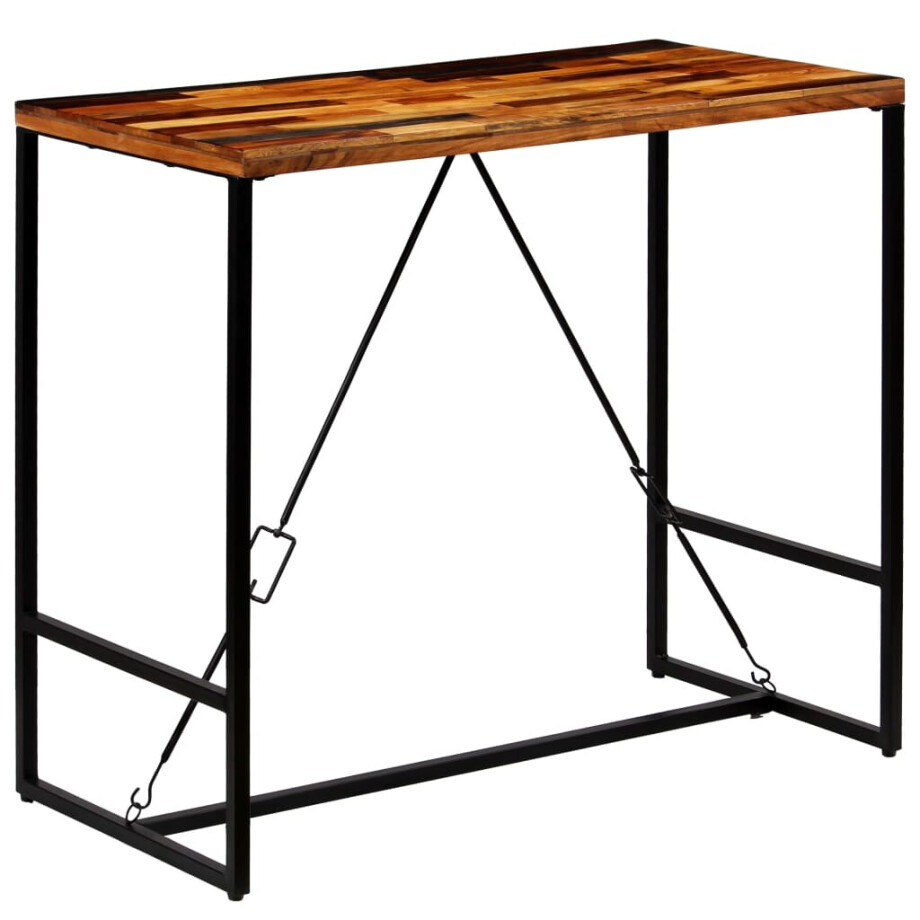 vidaXL Bartafel 120x60x106 cm massief gerecycled hout afbeelding 1