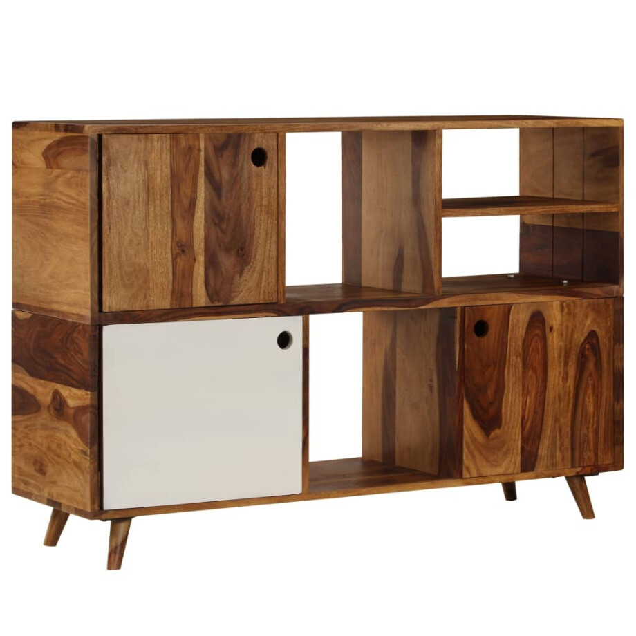 vidaXL Dressoir 118x35x70 cm massief sheeshamhout afbeelding 1