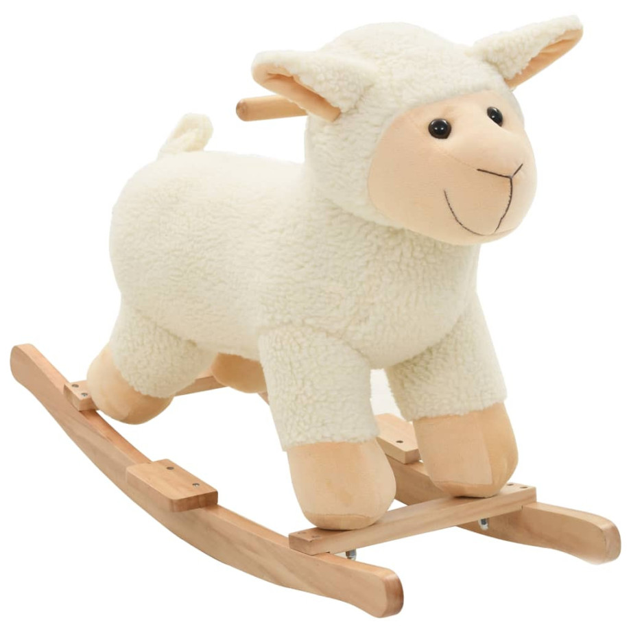 vidaXL Hobbeldier schaap 78x34x58 cm pluche wit afbeelding 1