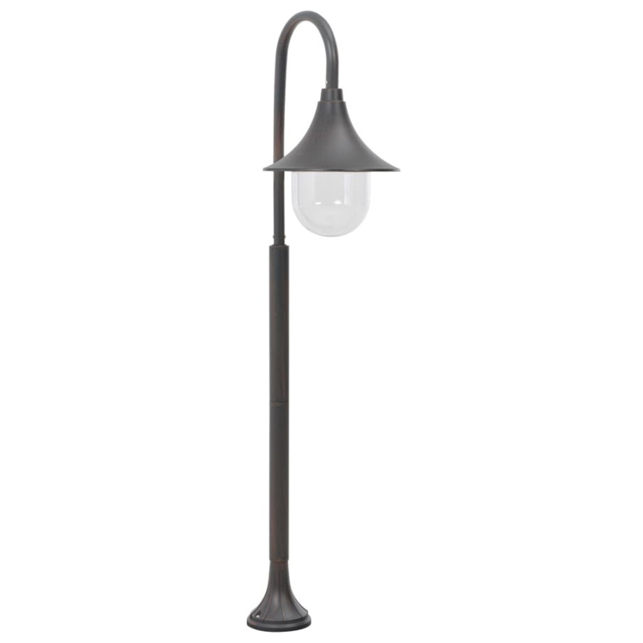 vidaXL Paalverlichting tuin E27 120 cm aluminium brons afbeelding 1