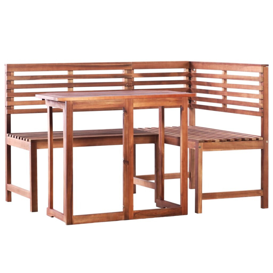 vidaXL 2-delige Bistroset massief acaciahout vidaXL 2-delige Bistroset massief acaciahout afbeelding 1