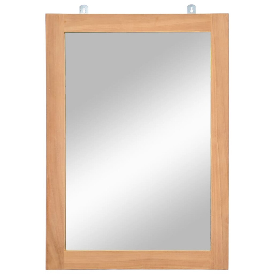 vidaXL Wandspiegel 50x70 cm massief teakhout vidaXL Wandspiegel 50x70 cm massief teakhout afbeelding 1