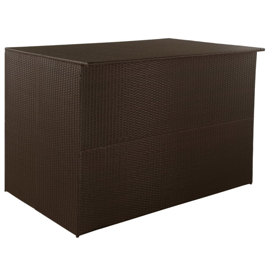 vidaXL Tuinbox 150x100x100 cm poly rattan bruin afbeelding 1