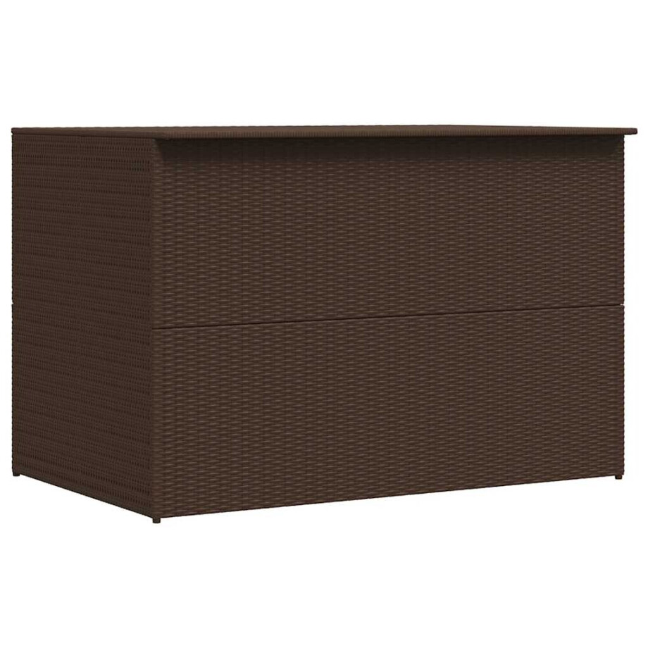 vidaXL Tuinbox 150x100x100 cm poly rattan bruin vidaXL Tuinbox 150x100x100 cm poly rattan bruin afbeelding 1
