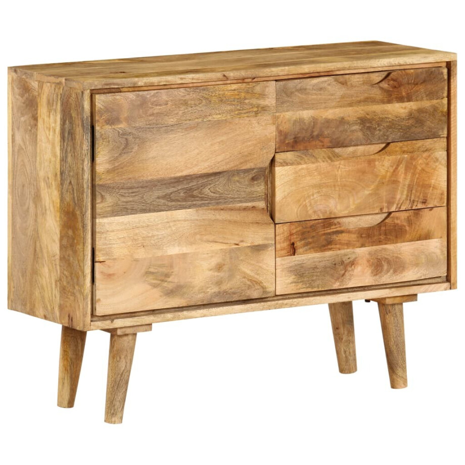 vidaXL Dressoir 90x30x69 cm massief mangohout afbeelding 1