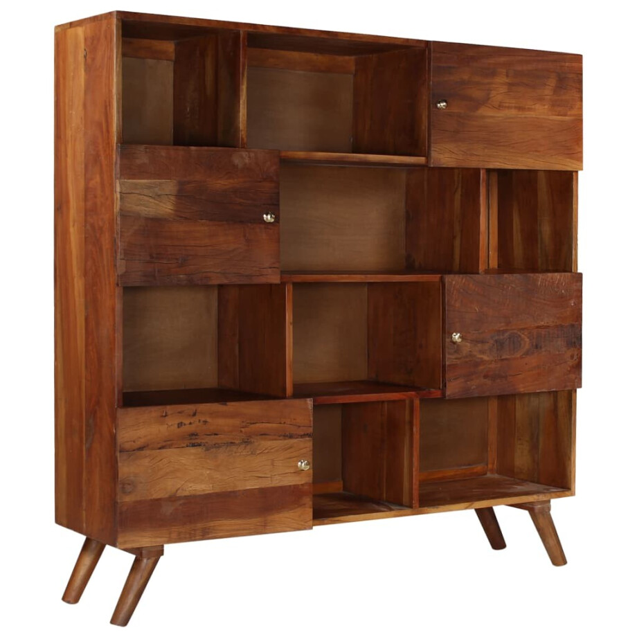 vidaXL Hoge kast 150x40x152 cm massief gerecycled hout vidaXL Hoge kast 150x40x152 cm massief gerecycled hout afbeelding 1