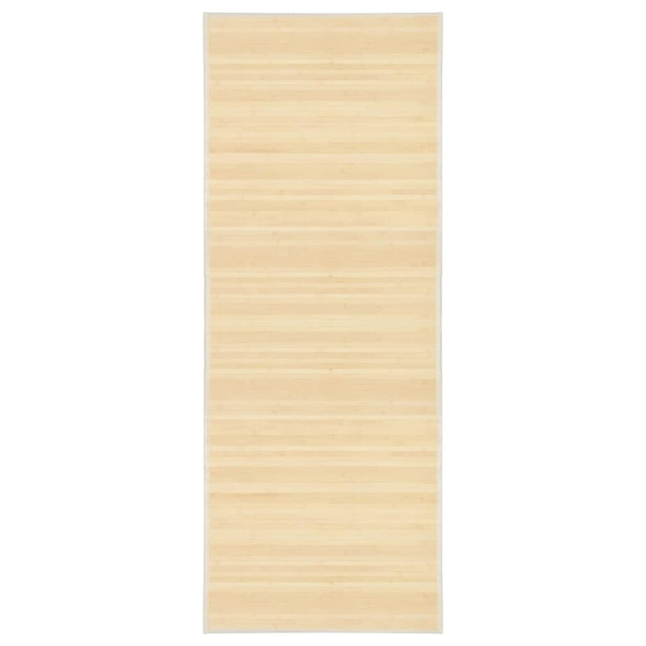vidaXL Tapijt 80x200 cm bamboe natuurlijk afbeelding 1