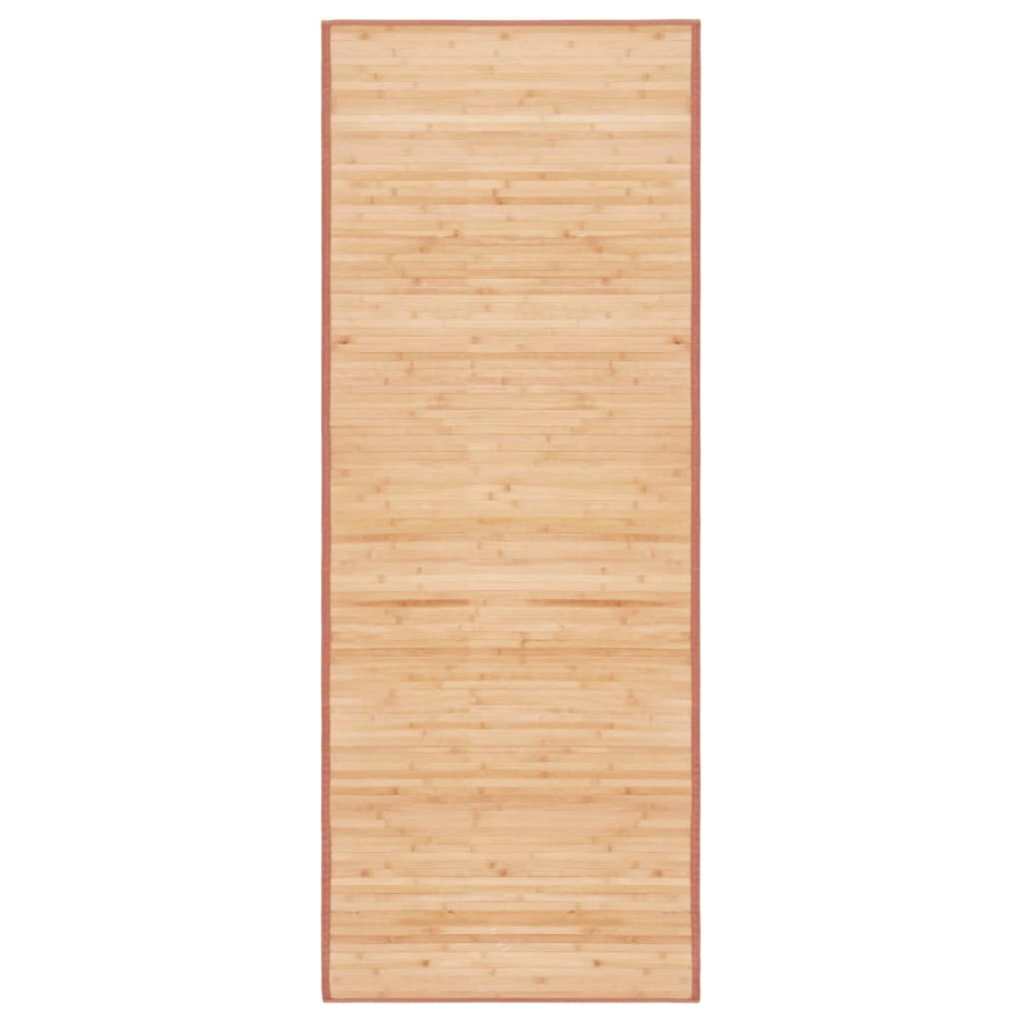 vidaXL Tapijt 80x200 cm bamboe bruin afbeelding 1