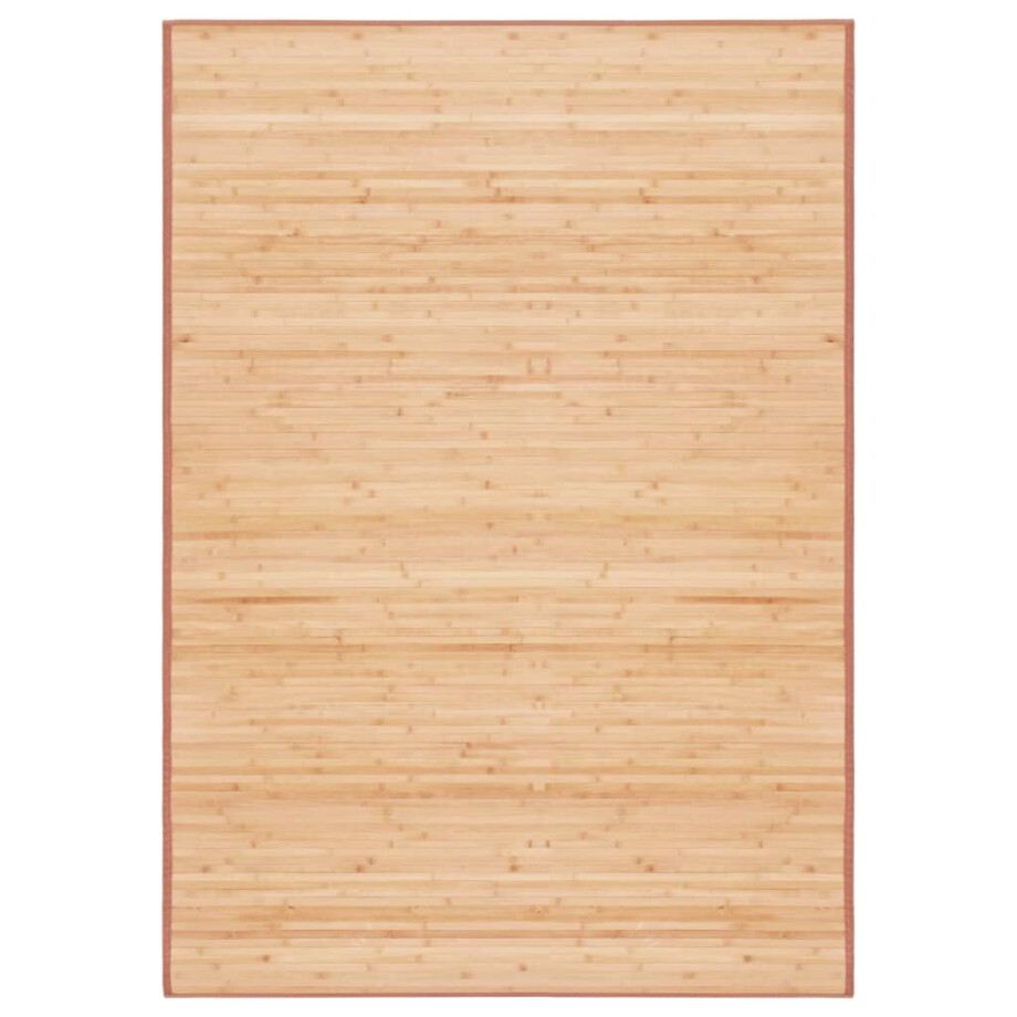 vidaXL Tapijt 120x180 cm bamboe bruin afbeelding 1