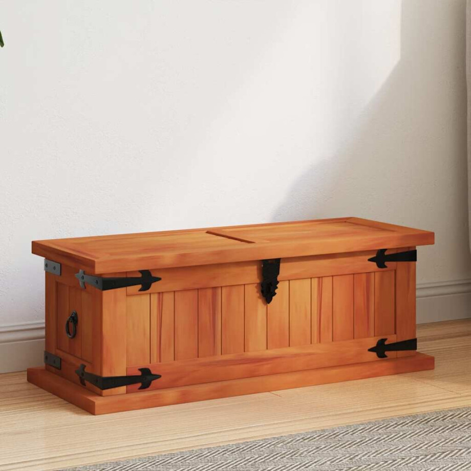 vidaXL Opbergkist 60x25x22 cm massief acaciahout afbeelding 1