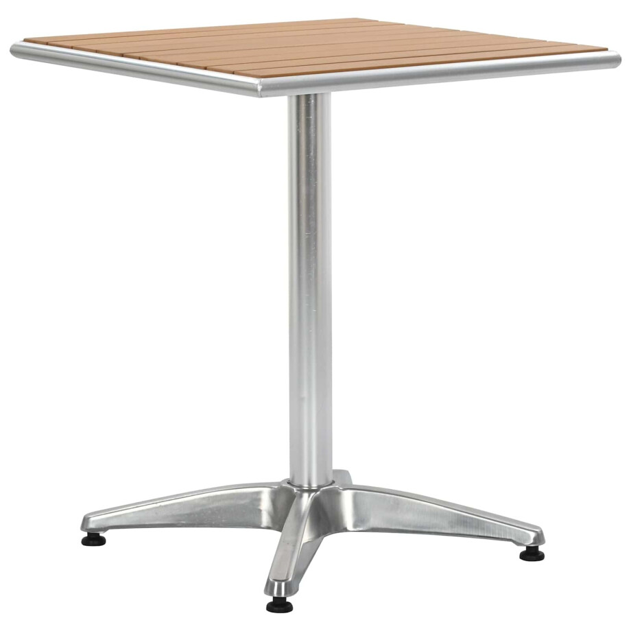 vidaXL Tafel Zilver Aluminium en Plastic afbeelding 1