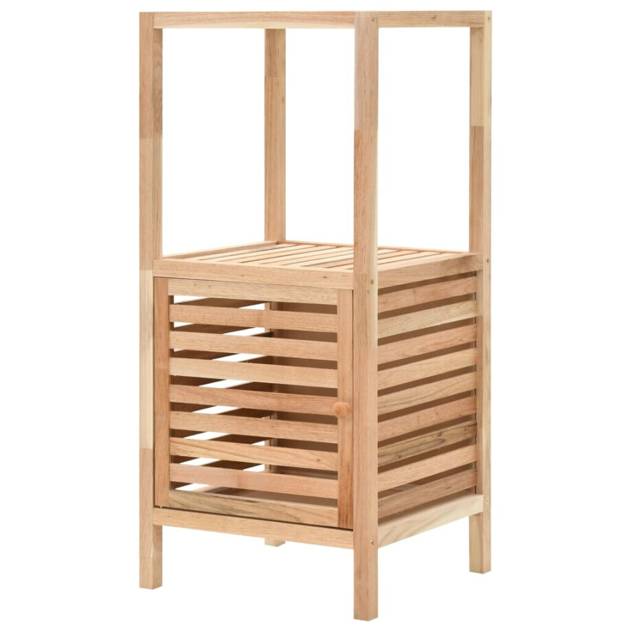 vidaXL Badkamerkast 39,5x35,5x86 cm massief walnotenhout afbeelding 1