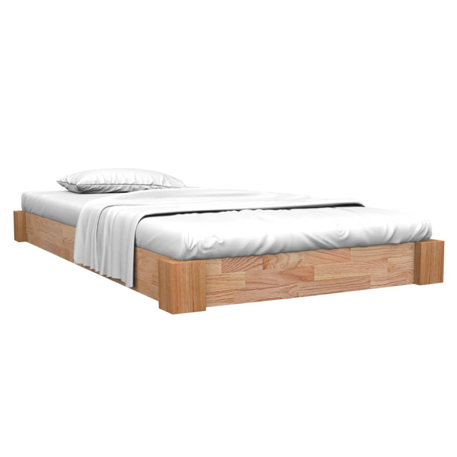 vidaXL Bedframe massief eikenhout 120x200 cm afbeelding 1