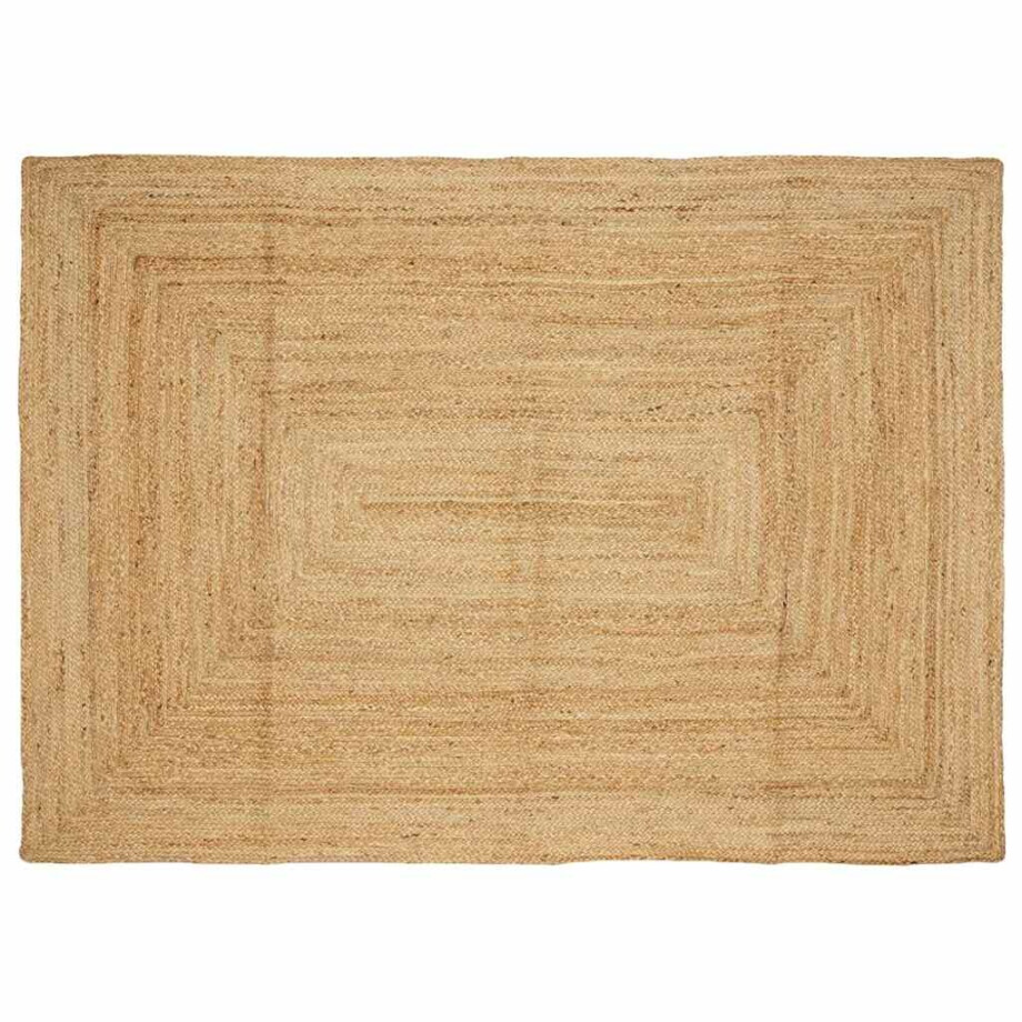 vidaXL Vloerkleed handgemaakt 160x230 cm jute naturel afbeelding 1