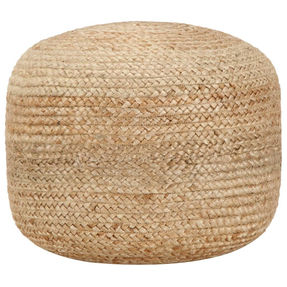 vidaXL Poef handgemaakt 45x30 cm jute afbeelding 1