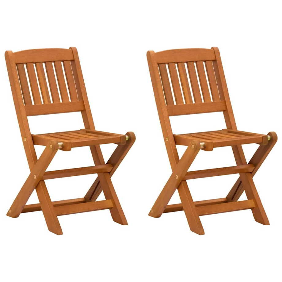 vidaXL Eetkamerstoelen voor kinderen 2 st massief eucalyptushout afbeelding 1
