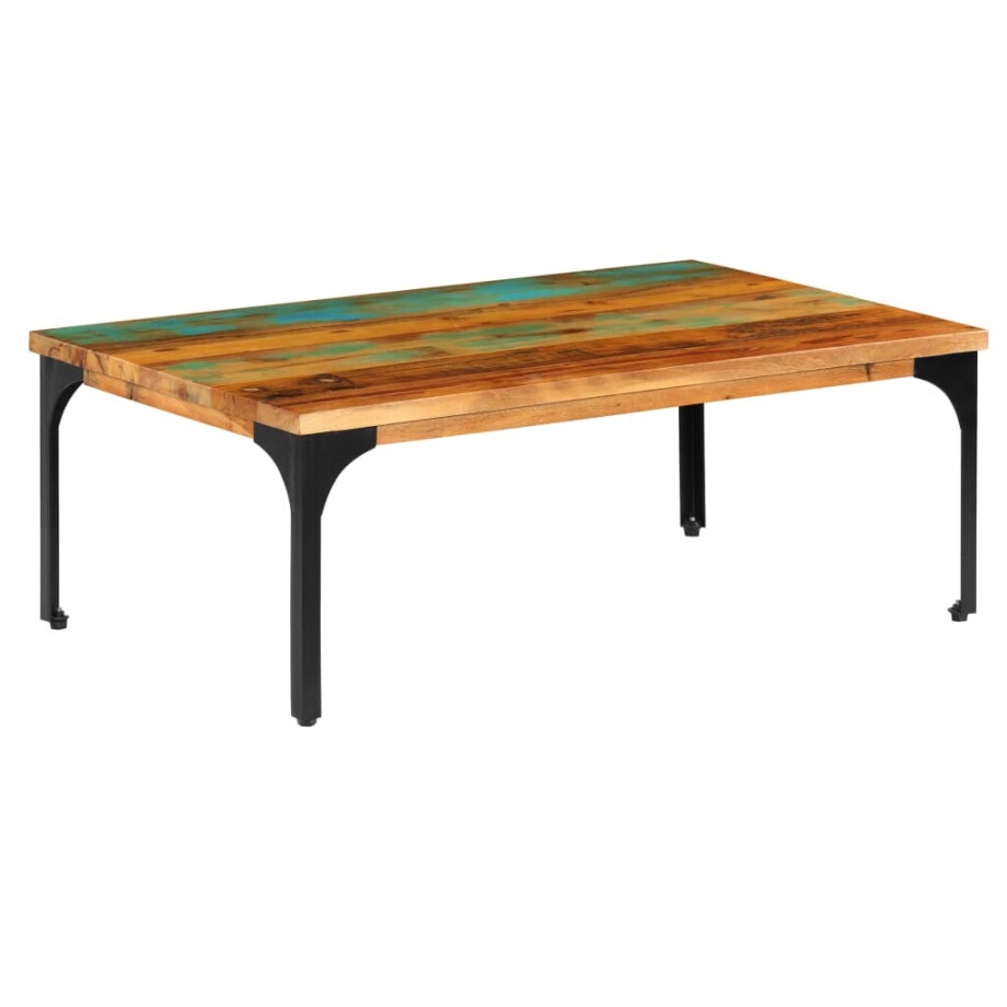 vidaXL Salontafel 100x60x35 cm massief gerecycled hout vidaXL Salontafel 100x60x35 cm massief gerecycled hout afbeelding 1