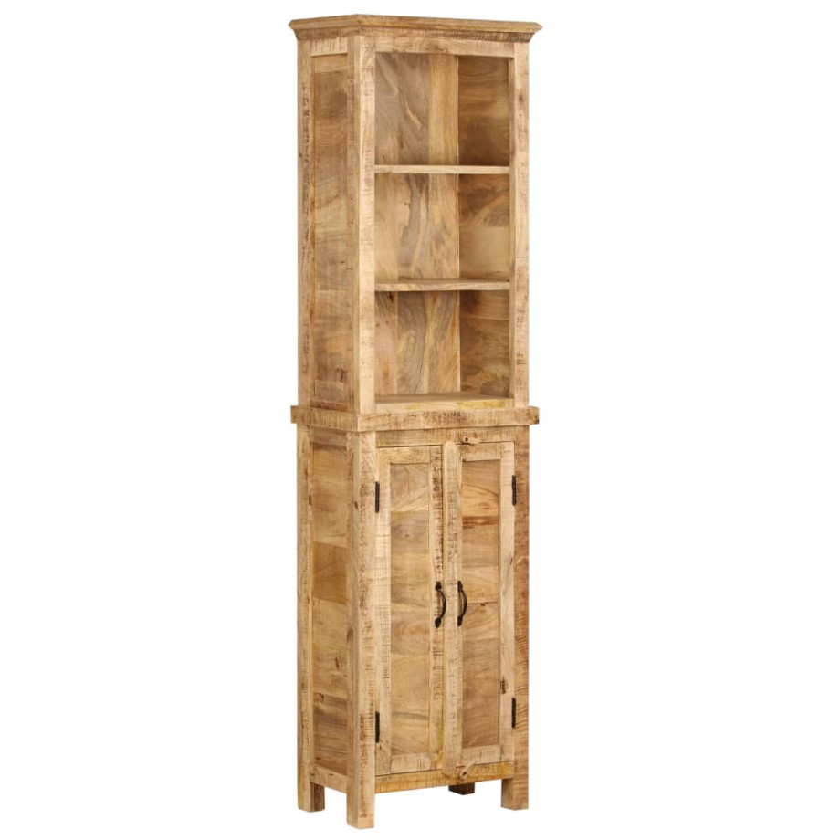 vidaXL Boekenkast 50x30x180 cm massief mangohout afbeelding 1