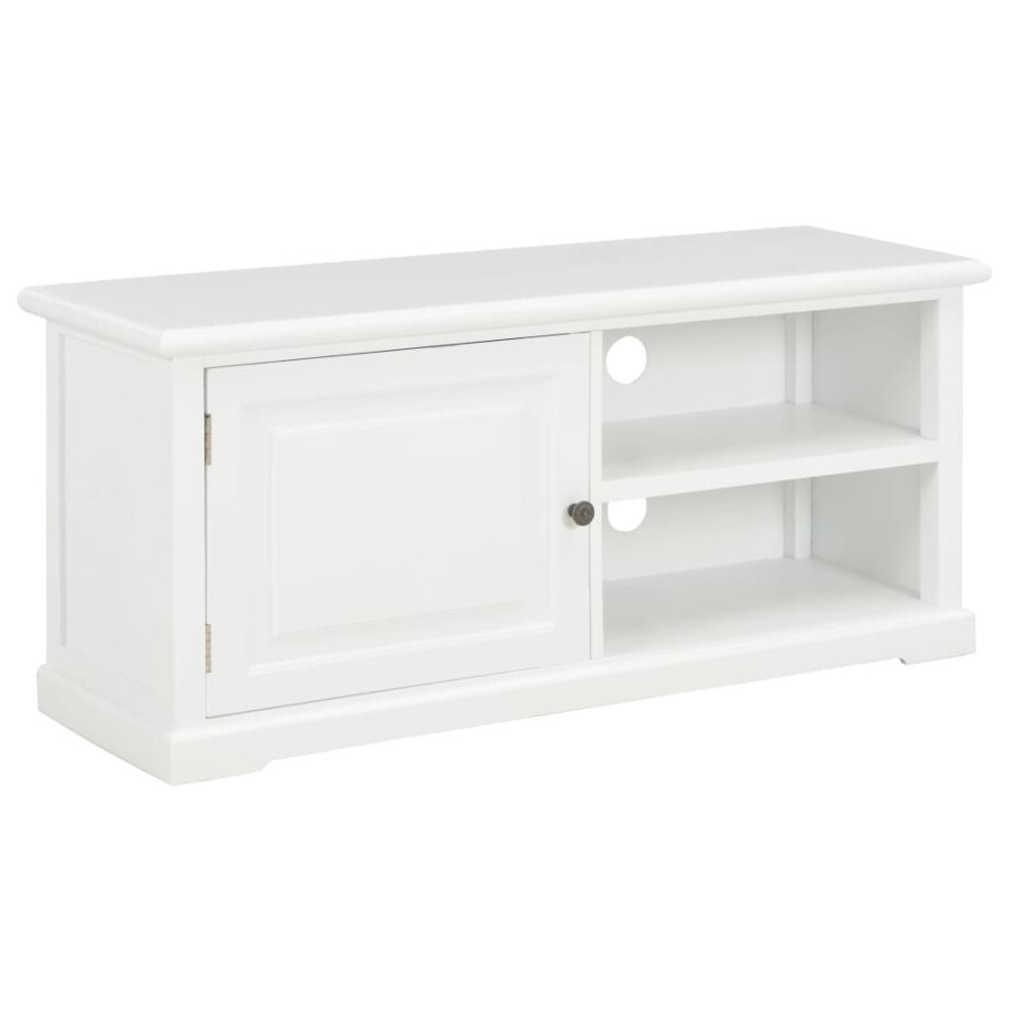 vidaXL Tv-meubel 90x30x40 cm hout wit afbeelding 1