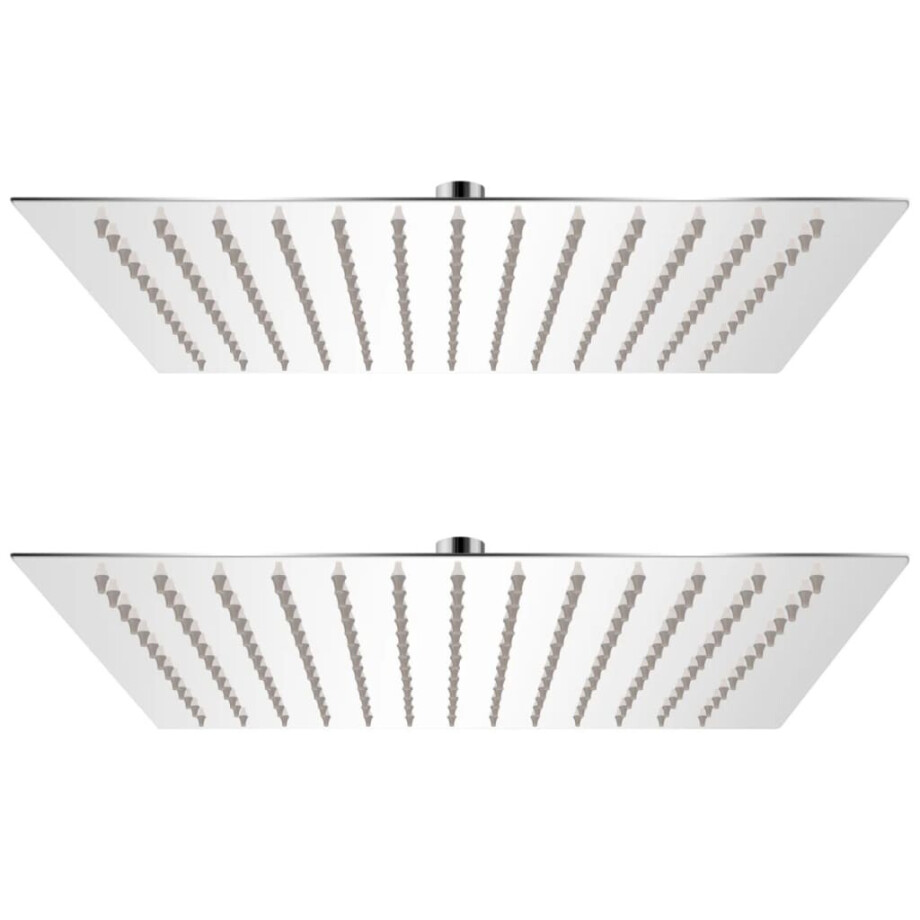 vidaXL Regendouchekop 2 st 30x30 cm roestvrij staal vidaXL Regendouchekop 2 st 30x30 cm roestvrij staal afbeelding 1