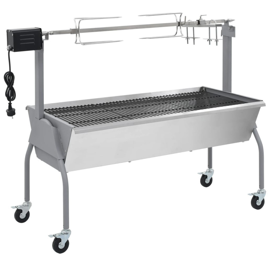 vidaXL Draaispit barbecue met elektrische motor afbeelding 1