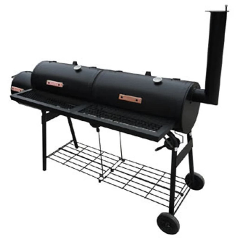 vidaXL Rookbarbecue Nevada XL zwart afbeelding 1