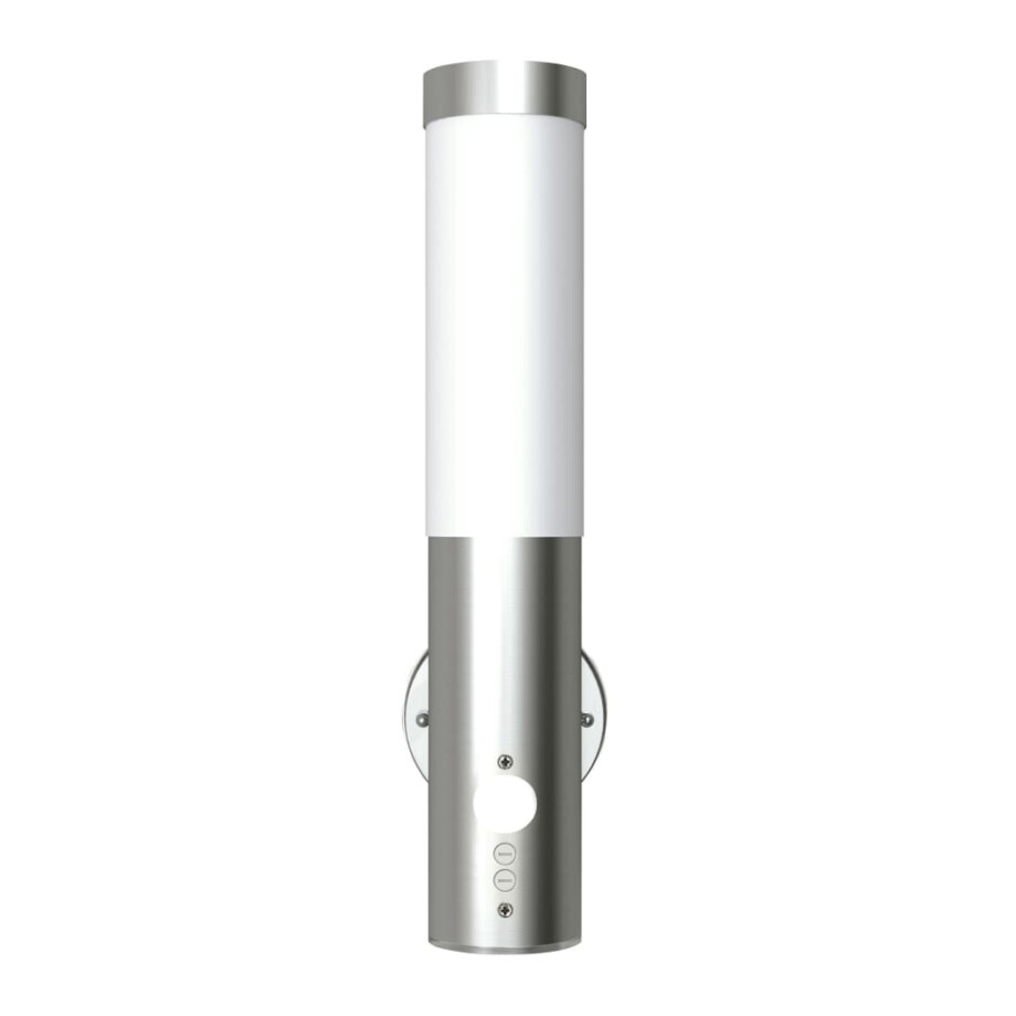 vidaXL Buitenwandlamp met bewegingsdetector roestvrij staal afbeelding 1