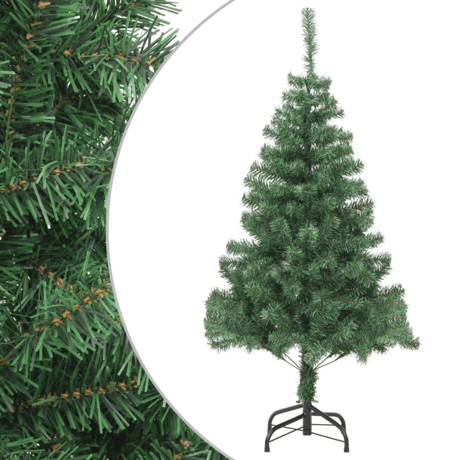 vidaXL Kunstkerstboom met stalen standaard 910 takken 210 cm afbeelding 1