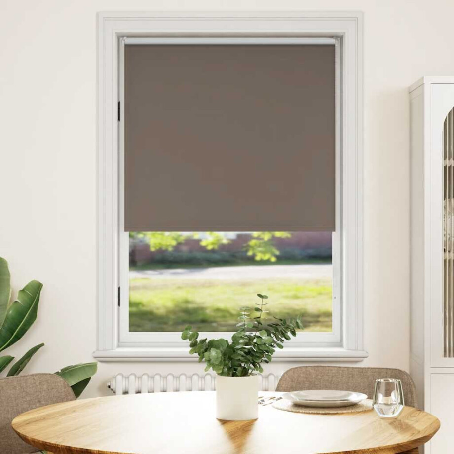 vidaXL Rolgordijn verduisterend 84,4 x 175 cm stofbreedte 80 cm koffiebruin vidaXL Rolgordijn verduisterend 84,4 x 175 cm stofbreedte 80 cm koffiebruin afbeelding 1