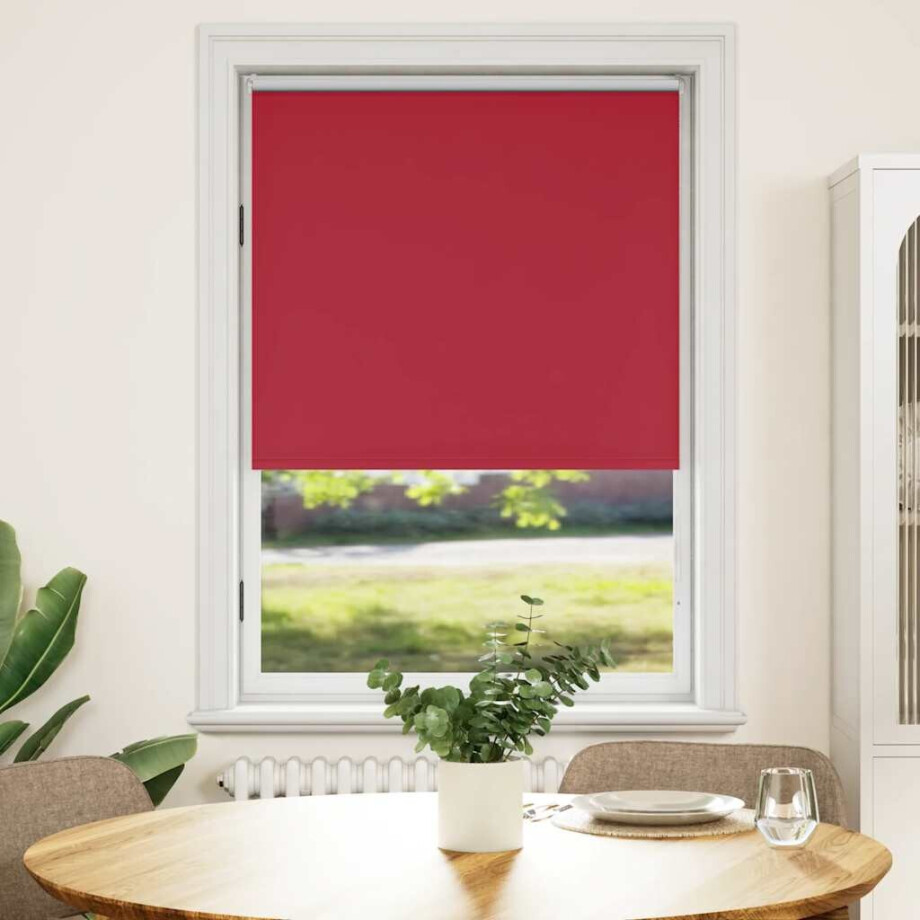 vidaXL Rolgordijn verduisterend 84,4 x 175 cm stofbreedte 80 cm rood afbeelding 1