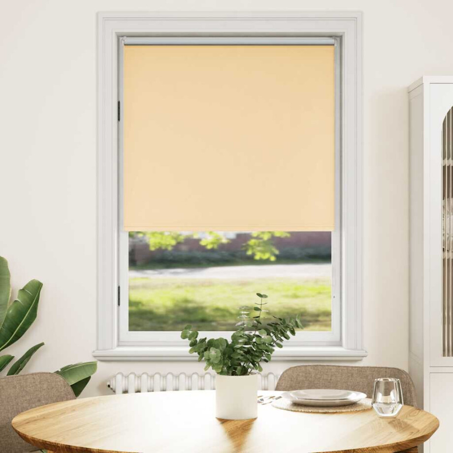 vidaXL Rolgordijn verduisterend 104,4 x 175 cm stofbreedte 100 cm beige afbeelding 1