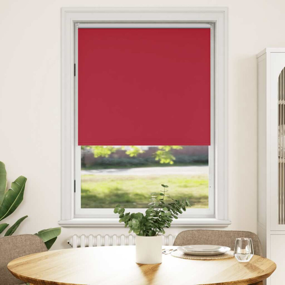 vidaXL Rolgordijn verduisterend 104,4 x 175 cm stofbreedte 100 cm rood afbeelding 1