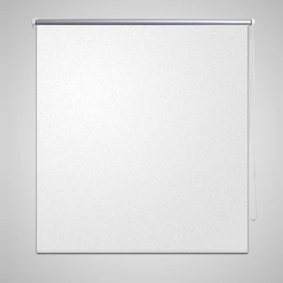 vidaXL Rolgordijn verduisterend 120 x 230 cm wit afbeelding 1