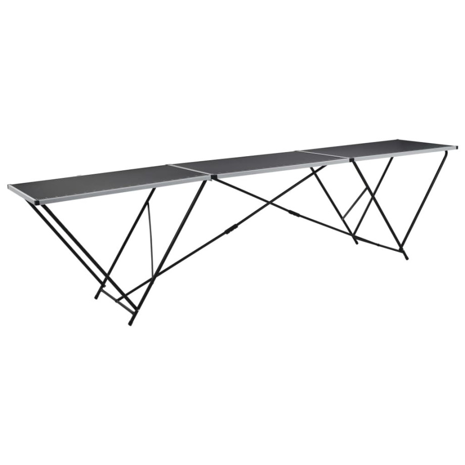 vidaXL Behangtafel inklapbaar 300x60x78 cm MDF en aluminium afbeelding 1